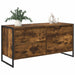 Cabinet TV Stejar fumuriu 100 x 36 x 49.5 cm Lemn compozit - WALTI WALTI