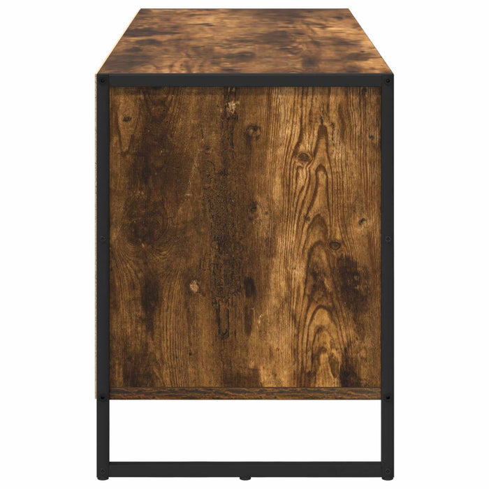 Cabinet TV Stejar fumuriu 100 x 36 x 49.5 cm Lemn compozit - WALTI WALTI