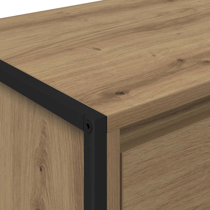 Cabinet TV Stejar artizanal 100 x 36 x 49.5 cm Lemn compozit - WALTI WALTI