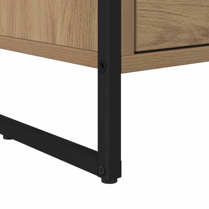 Cabinet TV Stejar artizanal 100 x 36 x 49.5 cm Lemn compozit - WALTI WALTI