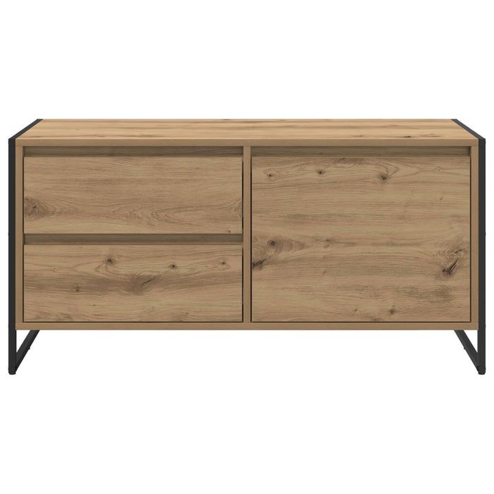 Cabinet TV Stejar artizanal 100 x 36 x 49.5 cm Lemn compozit - WALTI WALTI