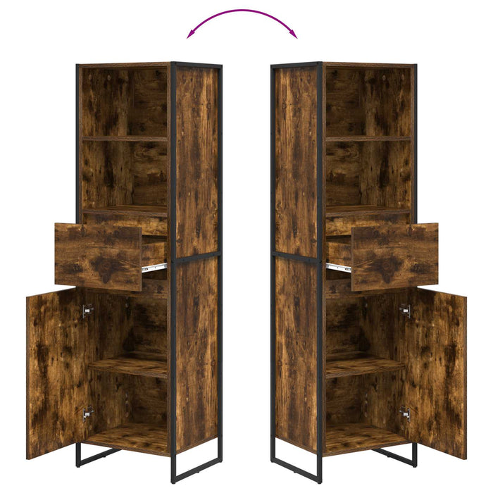 Dulap pentru cărți cu sertar Stejar fumuriu 43 x 36 x 150.5 cm - WALTI WALTI