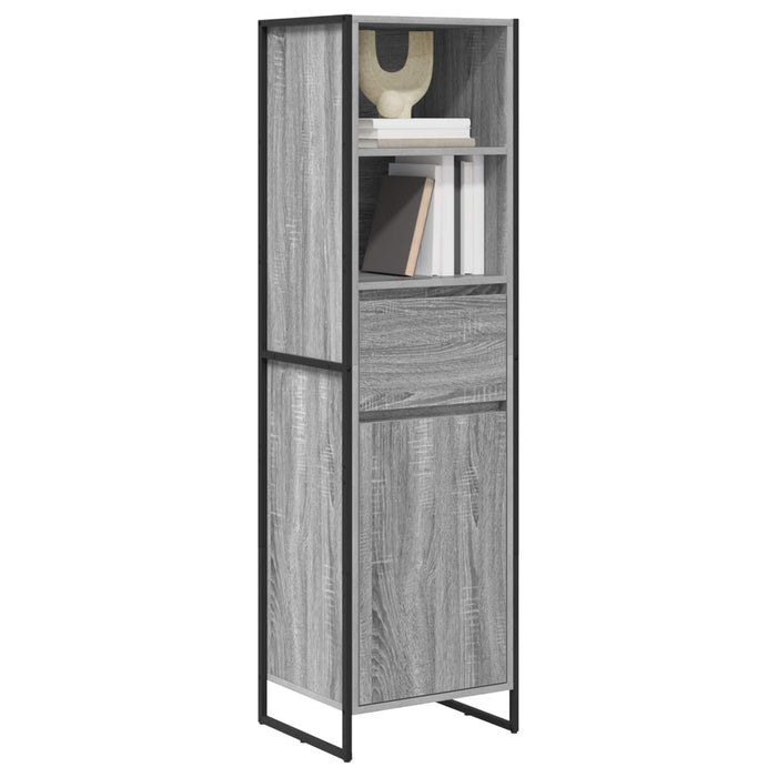 Dulap pentru cărți Gri Sonoma 43 x 36 x 150.5 cm Lemn compozit - WALTI WALTI