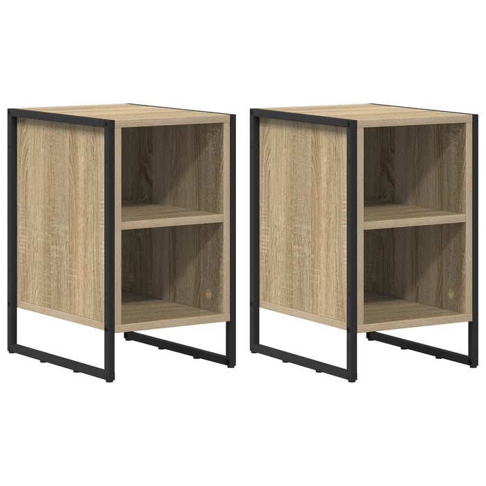 Noptieră 2 pcs Sonoma 39.5 x 30 x 50 cm Lemn compozit - WALTI WALTI