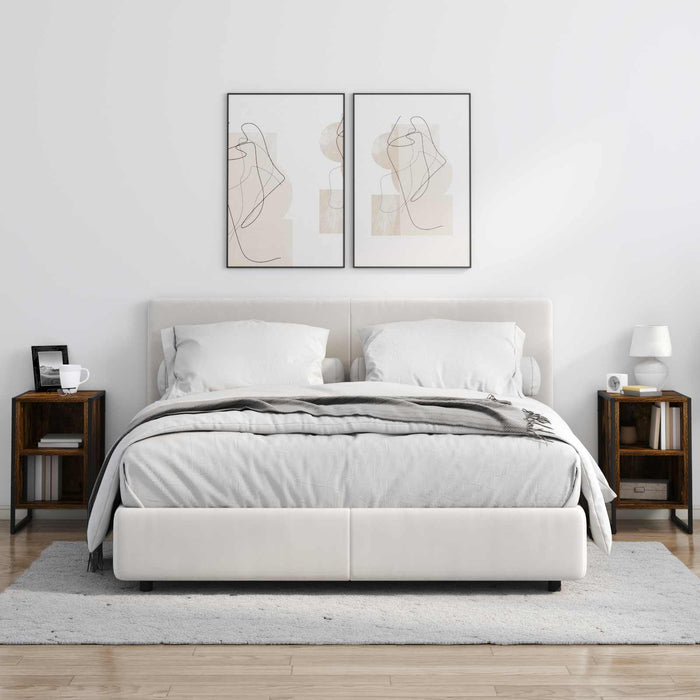 Noptieră Stejar Fumuriu 39.5 x 30 x 50 cm Lemn compozit - WALTI WALTI