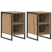 Noptieră 2 pcs Stejar artizanal 39.5 x 30 x 50 cm Lemn compozit - WALTI WALTI