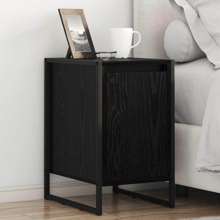 Noptieră 2 pcs Stejar Negru 39,5 x 30 x 50 cm Lemn compozit - WALTI WALTI