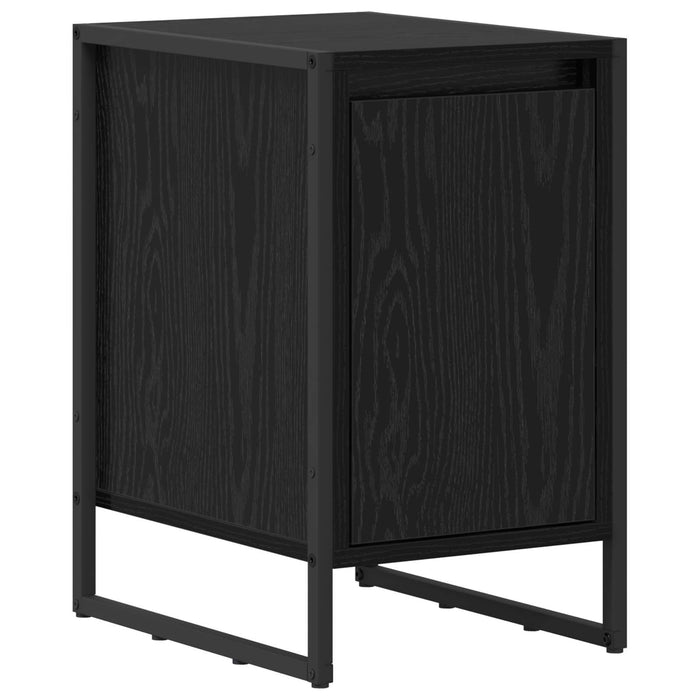 Noptieră 2 pcs Stejar Negru 39,5 x 30 x 50 cm Lemn compozit - WALTI WALTI