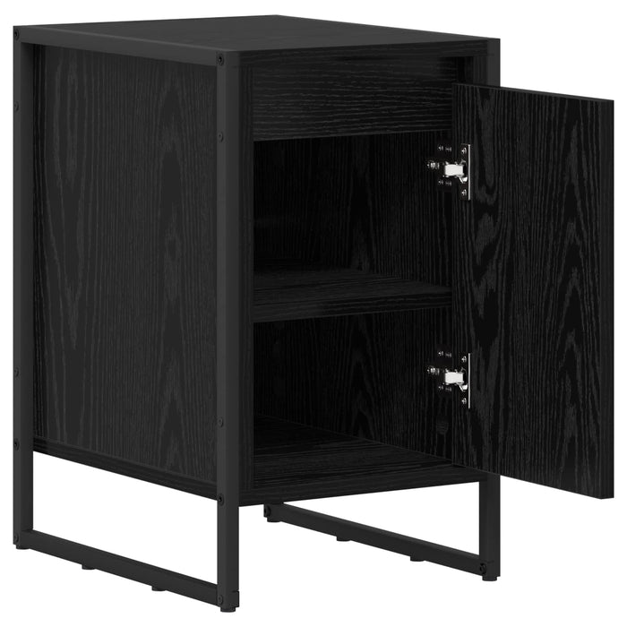 Noptieră 2 pcs Stejar Negru 39,5 x 30 x 50 cm Lemn compozit - WALTI WALTI