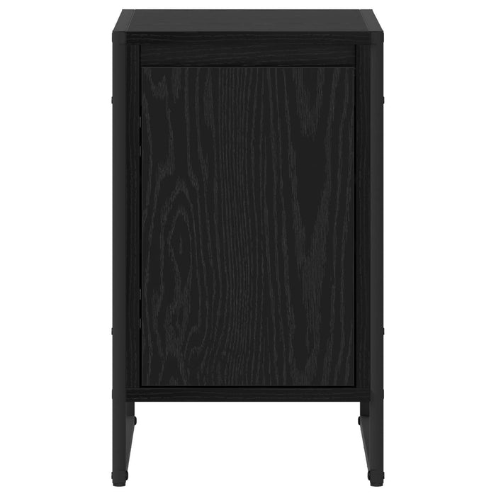 Noptieră 2 pcs Stejar Negru 39,5 x 30 x 50 cm Lemn compozit - WALTI WALTI
