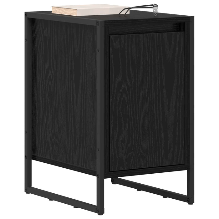 Noptieră 2 pcs Stejar Negru 39,5 x 30 x 50 cm Lemn compozit - WALTI WALTI