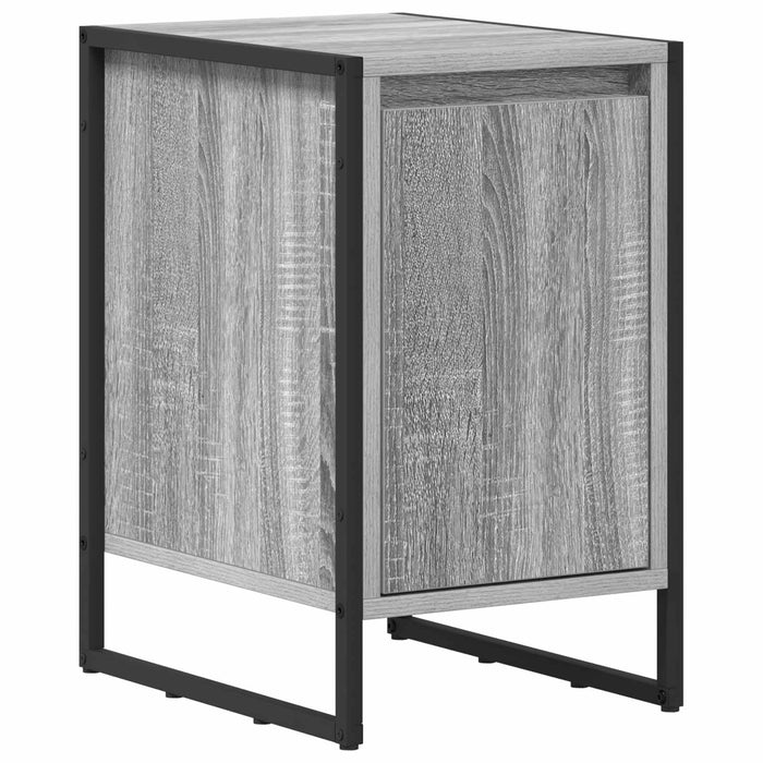 Noptieră 2 pcs Gri Sonoma 39,5 x 30 x 50 cm Lemn compozit - WALTI WALTI