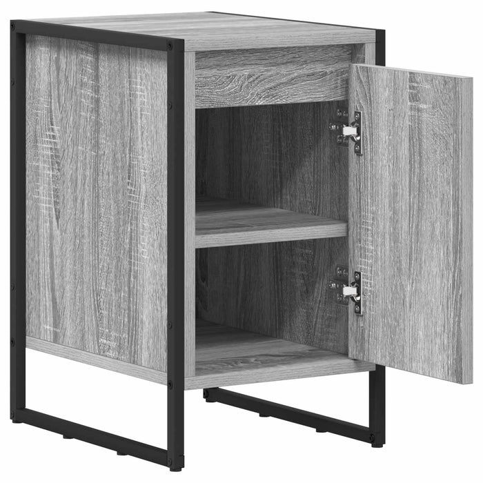 Noptieră 2 pcs Gri Sonoma 39,5 x 30 x 50 cm Lemn compozit - WALTI WALTI