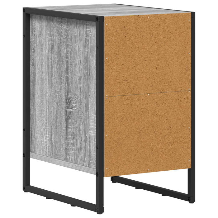 Noptieră 2 pcs Gri Sonoma 39,5 x 30 x 50 cm Lemn compozit - WALTI WALTI