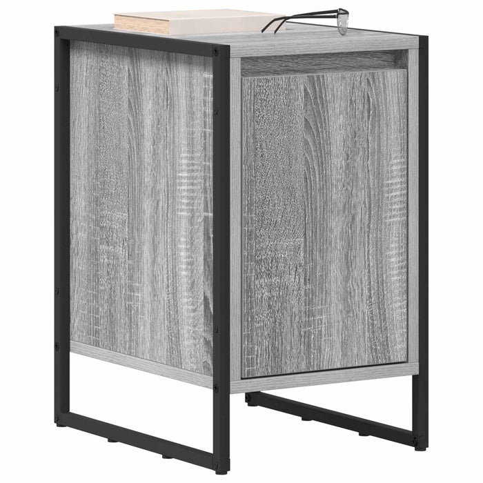 Noptieră 2 pcs Gri Sonoma 39,5 x 30 x 50 cm Lemn compozit - WALTI WALTI