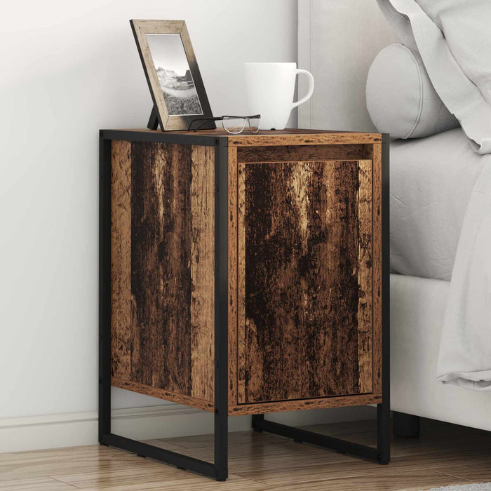 Noptieră 2 pcs Lemn Vechi 39,5 x 30 x 50 cm Lemn compozit - WALTI WALTI