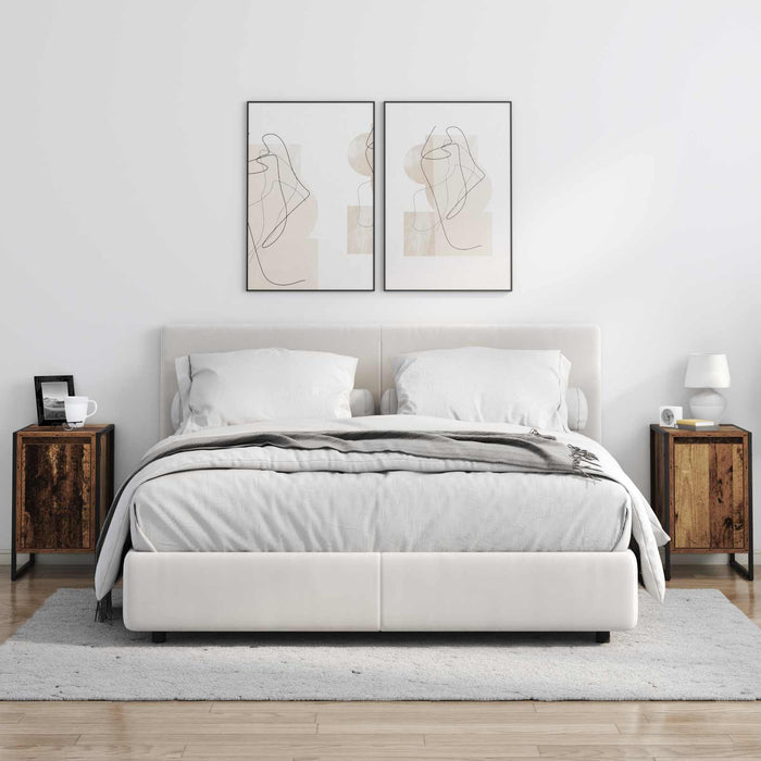 Noptieră 2 pcs Lemn Vechi 39,5 x 30 x 50 cm Lemn compozit - WALTI WALTI