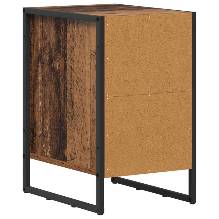 Noptieră 2 pcs Lemn Vechi 39,5 x 30 x 50 cm Lemn compozit - WALTI WALTI