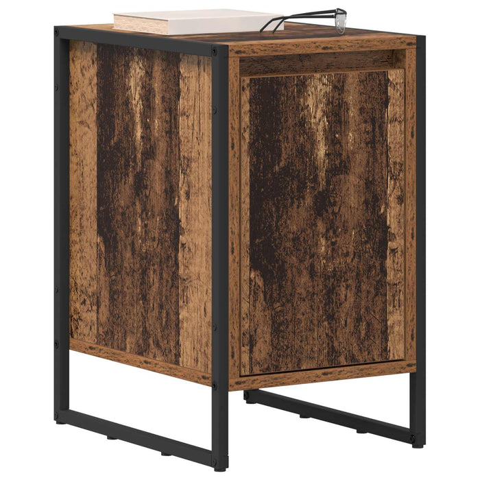 Noptieră 2 pcs Lemn Vechi 39,5 x 30 x 50 cm Lemn compozit - WALTI WALTI