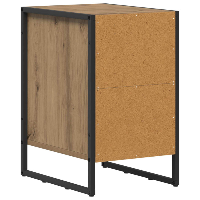 Noptieră 2 pcs Stejar artizanal 39,5 x 30 x 50 cm Lemn compozit - WALTI WALTI