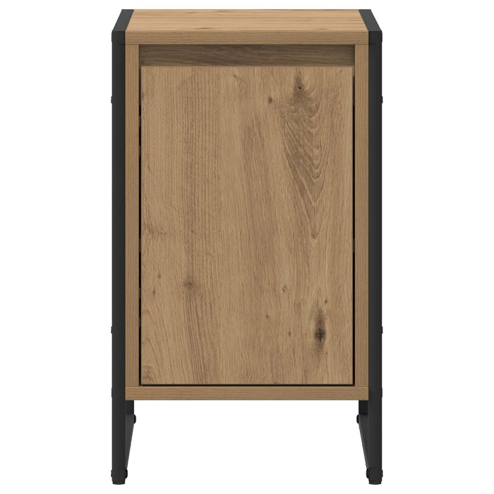 Noptieră 2 pcs Stejar artizanal 39,5 x 30 x 50 cm Lemn compozit - WALTI WALTI