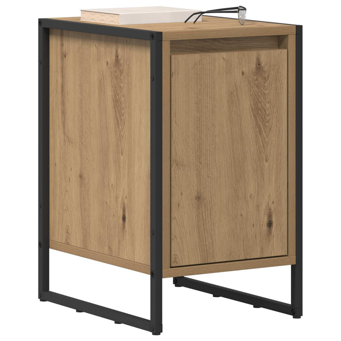 Noptieră 2 pcs Stejar artizanal 39,5 x 30 x 50 cm Lemn compozit - WALTI WALTI