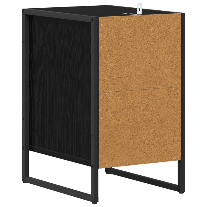Noptieră cu sertar Stejar Negru 39,5 x 30 x 50 cm Lemn compozit - WALTI WALTI
