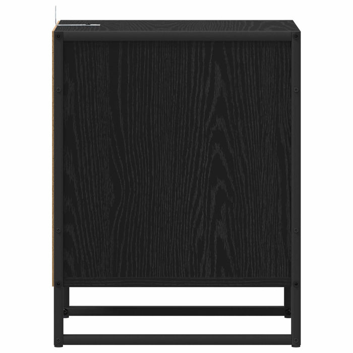 Noptieră cu sertar Stejar Negru 39,5 x 30 x 50 cm Lemn compozit - WALTI WALTI
