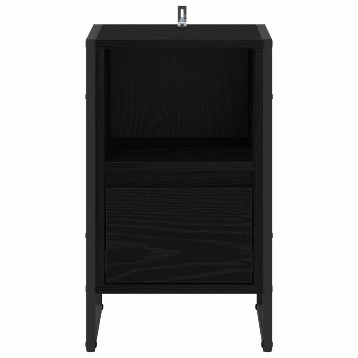 Noptieră 2 pcs Stejar Negru 39,5 x 30 x 50 cm Lemn compozit - WALTI WALTI