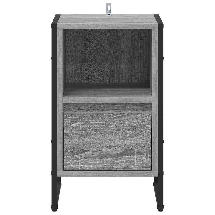 Noptieră 2 pcs Gri Sonoma 39,5 x 30 x 50 cm Lemn compozit - WALTI WALTI