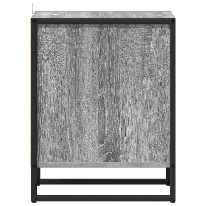 Noptieră 2 pcs Gri Sonoma 39,5 x 30 x 50 cm Lemn compozit - WALTI WALTI