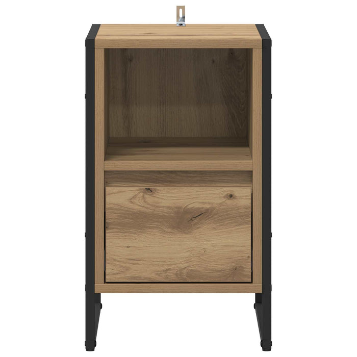 Noptieră 2 pcs Stejar artizanal 39,5 x 30 x 50 cm Lemn compozit - WALTI WALTI