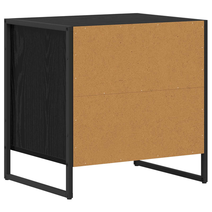 Noptieră cu sertar Stejar Negru 50 x 39,5 x 50 cm Lemn compozit - WALTI WALTI