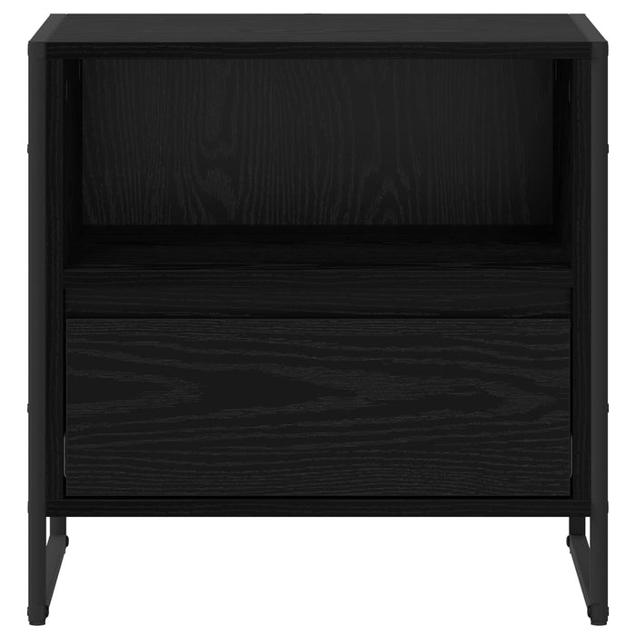 Noptieră cu sertar Stejar Negru 50 x 39,5 x 50 cm Lemn compozit - WALTI WALTI