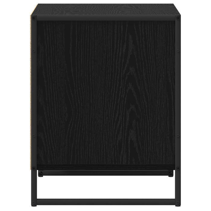 Noptieră cu sertar Stejar Negru 50 x 39,5 x 50 cm Lemn compozit - WALTI WALTI