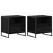 Noptieră 2 pcs Stejar Negru 50 x 39,5 x 50 cm Lemn compozit - WALTI WALTI