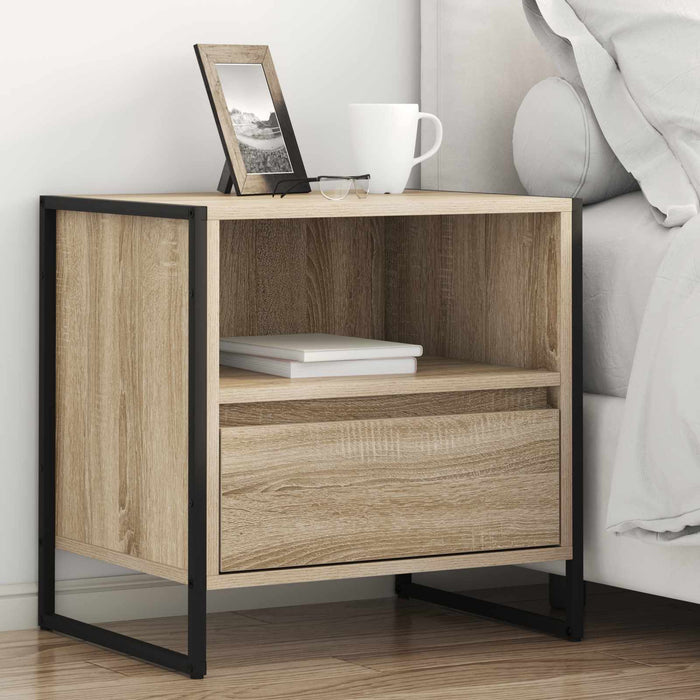 Noptieră cu sertar 2 pcs Sonoma 50 x 39,5 x 50 cm Lemn compozit - WALTI WALTI
