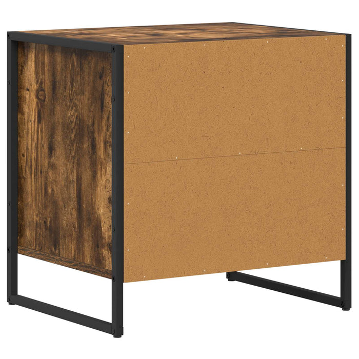 Noptieră Stejar fumuriu 50 x 39,5 x 50 cm Lemn compozit - WALTI WALTI