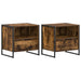Noptieră 2 pcs Stejar fumuriu 50 x 39,5 x 50 cm Lemn compozit - WALTI WALTI