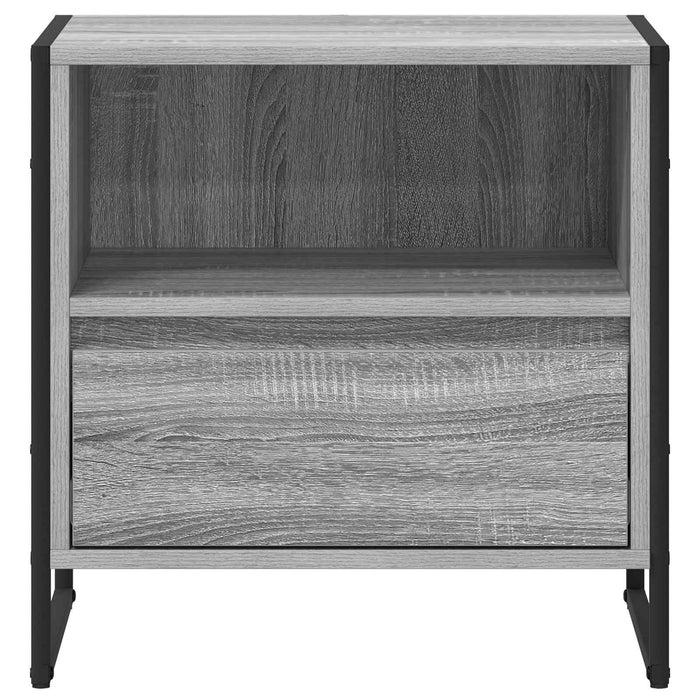 Noptieră cu sertar Gri Sonoma 50 x 39,5 x 50 cm Lemn compozit - WALTI WALTI