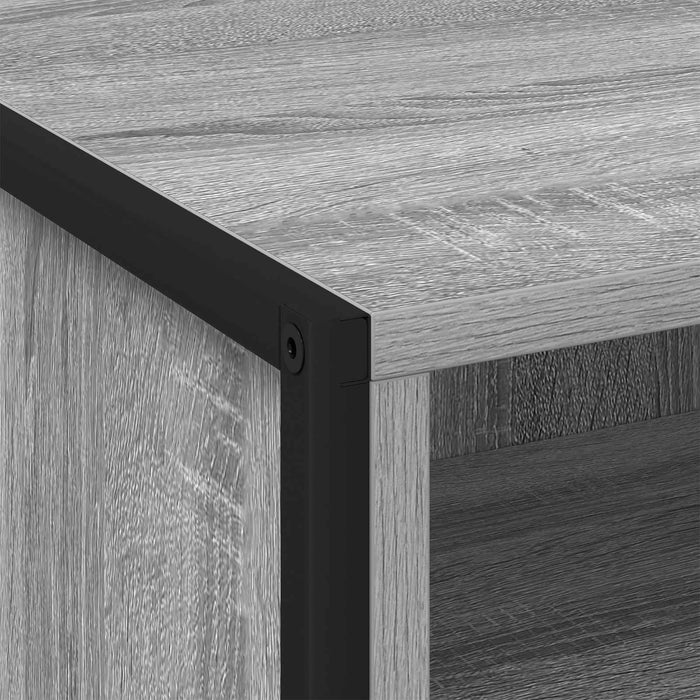 Noptieră 2 pcs Gri Sonoma 50 x 39,5 x 50 cm Lemn compozit - WALTI WALTI