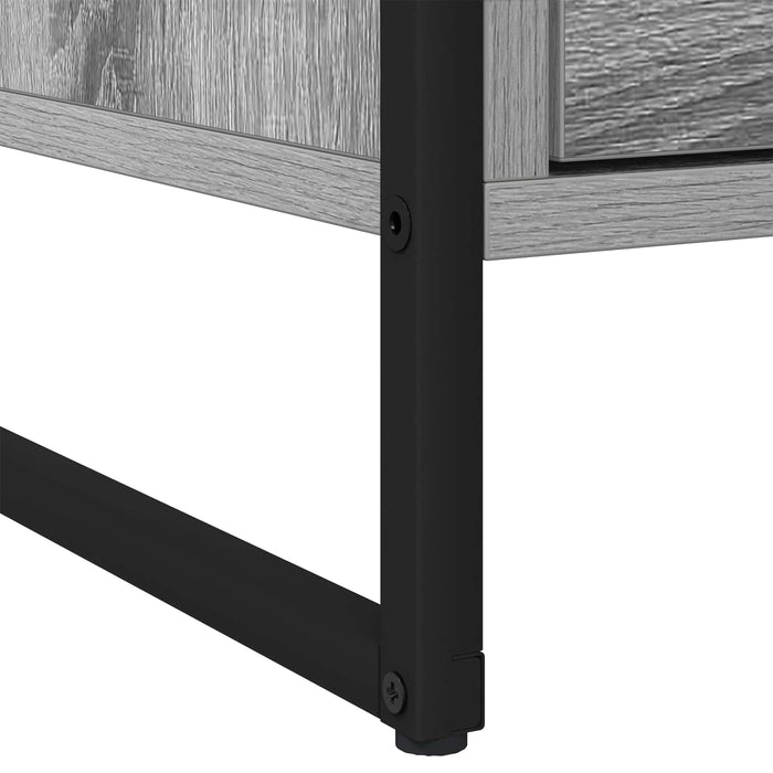 Noptieră 2 pcs Gri Sonoma 50 x 39,5 x 50 cm Lemn compozit - WALTI WALTI