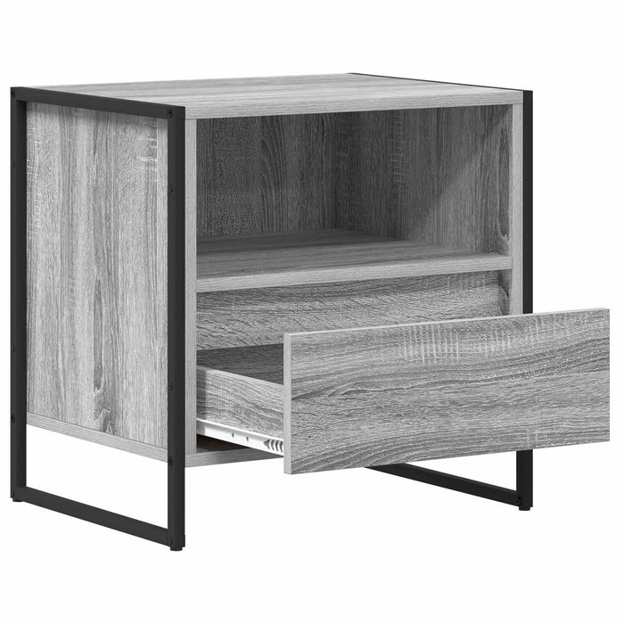 Noptieră 2 pcs Gri Sonoma 50 x 39,5 x 50 cm Lemn compozit - WALTI WALTI