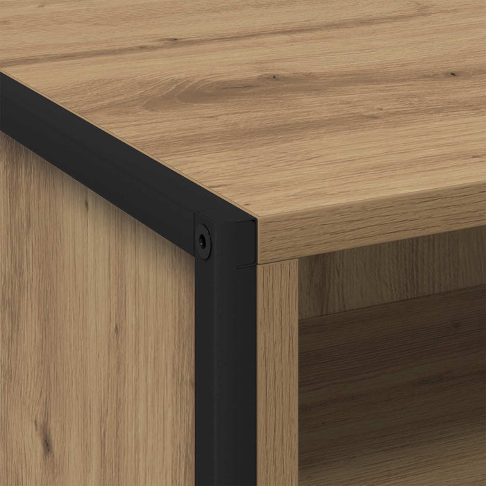Noptieră 2 pcs Stejar artizanal 50 x 39,5 x 50 cm Lemn compozit - WALTI WALTI