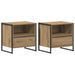 Noptieră 2 pcs Stejar artizanal 50 x 39,5 x 50 cm Lemn compozit - WALTI WALTI