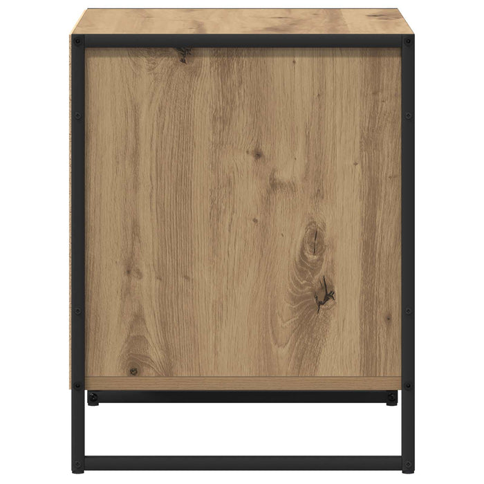 Noptieră 2 pcs Stejar artizanal 50 x 39,5 x 50 cm Lemn compozit - WALTI WALTI