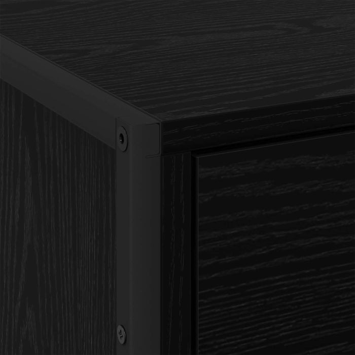 Noptieră cu sertar Stejar Negru 50 x 39.5 x 50 cm Lemn compozit - WALTI WALTI