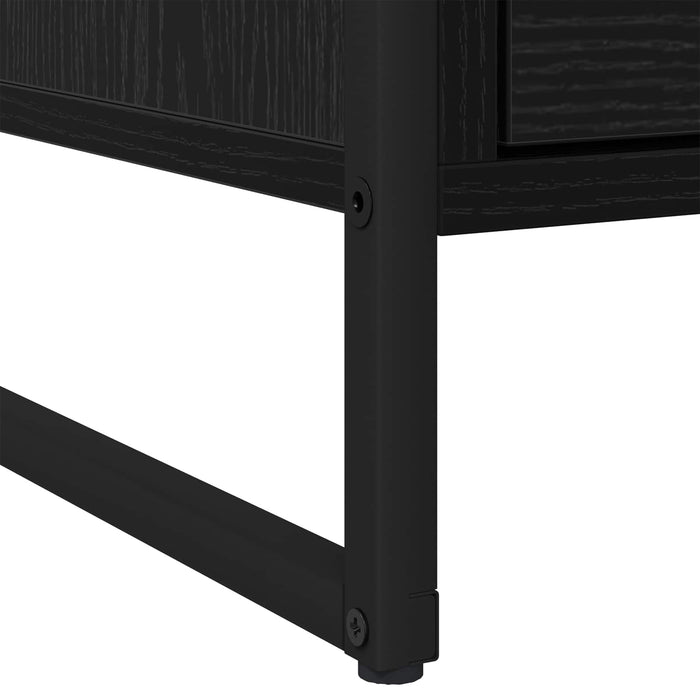 Noptieră 2 pcs Stejar Negru 50 x 39.5 x 50 cm Lemn compozit - WALTI WALTI