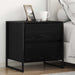 Noptieră 2 pcs Stejar Negru 50 x 39.5 x 50 cm Lemn compozit - WALTI WALTI