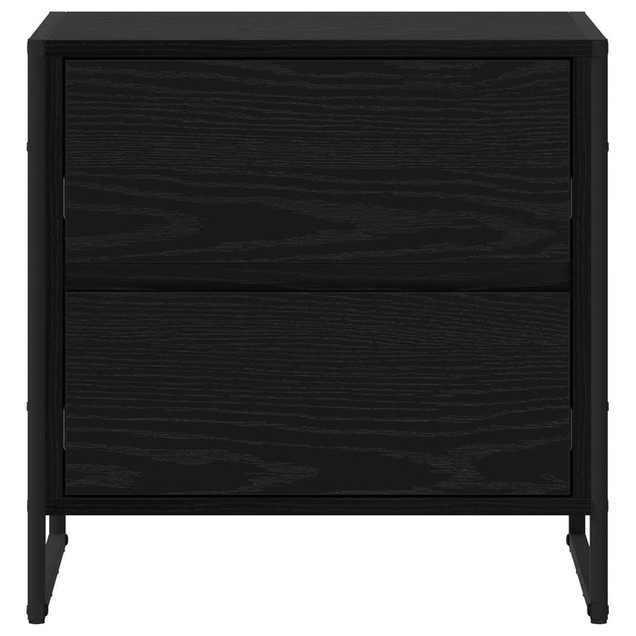 Noptieră 2 pcs Stejar Negru 50 x 39.5 x 50 cm Lemn compozit - WALTI WALTI
